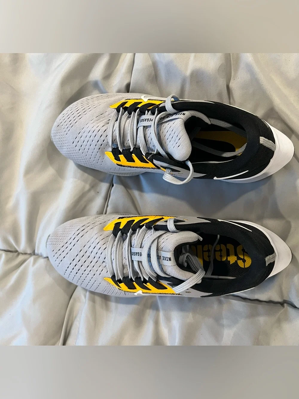 NFLxNike Air Zoom Pegasus 38 Pittsburgh Steelers Men's 7.5 ( W9)